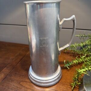 Rare Playboy Bunny Vintage 9" Beer Stein Glass Bottom Hong Kong Aluminum HTF